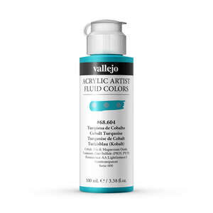 Vallejo Fluid Akrilik Boya 100Ml Seri 3 604 Cobalt Turquoise - 2