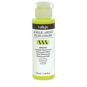 Vallejo Fluid Akrilik Boya 100Ml Seri 3 616 Yellow Fluorescent - 2