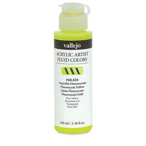 Vallejo Fluid Akrilik Boya 100Ml Seri 3 616 Yellow Fluorescent - Thumbnail