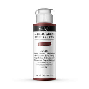 Vallejo Fluid Akrilik Boya 100Ml Seri 4 824 Quinacridone Burnt Orange - 2