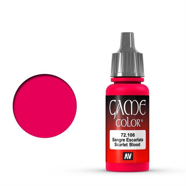 Vallejo Game Color 17Ml 72.106 Scarlett Blood - 1