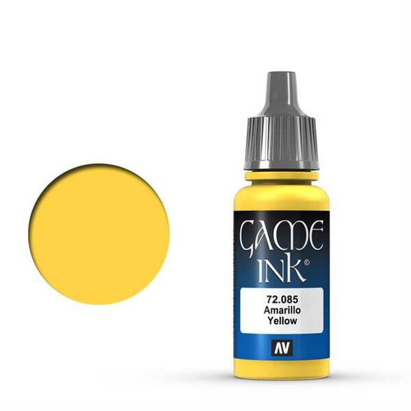 Vallejo Game Color Ink 17ML 72.085 Yellow - 1