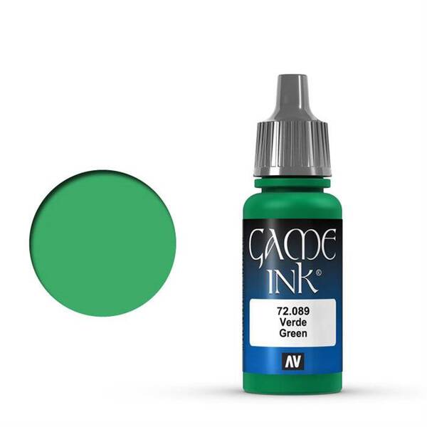 Vallejo Game Color Ink 17ML 72.089 Green - 1