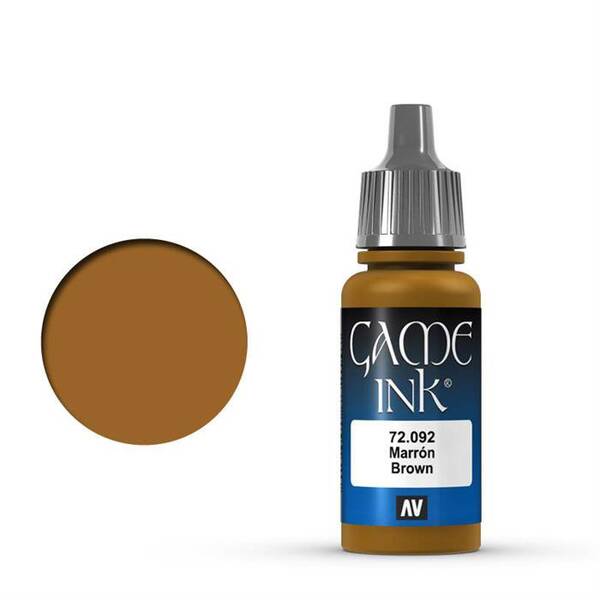 Vallejo Game Color Ink 17ML 72.092 Brown - 1