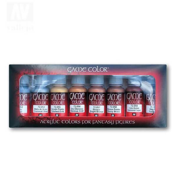 Vallejo Game Color Metallic Colors Set 8X17ML 72.303 - 1