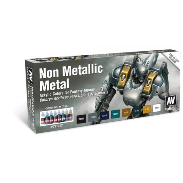 Vallejo Game Color Set: Non Metallic Metal (8)