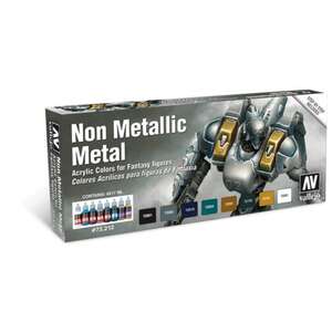 Vallejo Game Color Set: Non Metallic Metal (8) - Vallejo