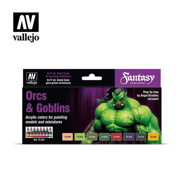 Vallejo Game Color Set: Orcs&Goblins (8)
