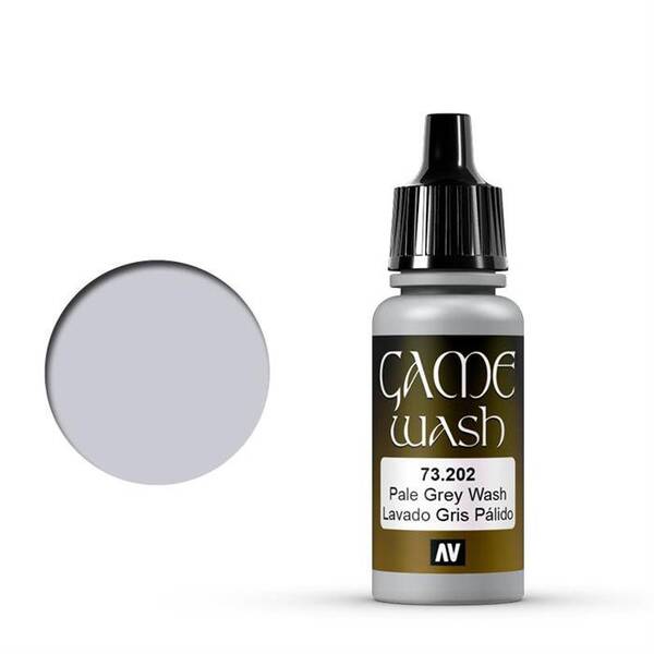 Vallejo Game Wash 17ML 73.202 Pale Grey - 1