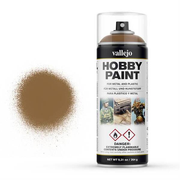 Vallejo Hobby Paint Sprey 400 Ml Leather Brown 28.014 - 1