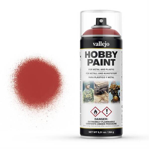 Vallejo Hobby Paint Sprey 400 Ml Scarlet Red 28.016