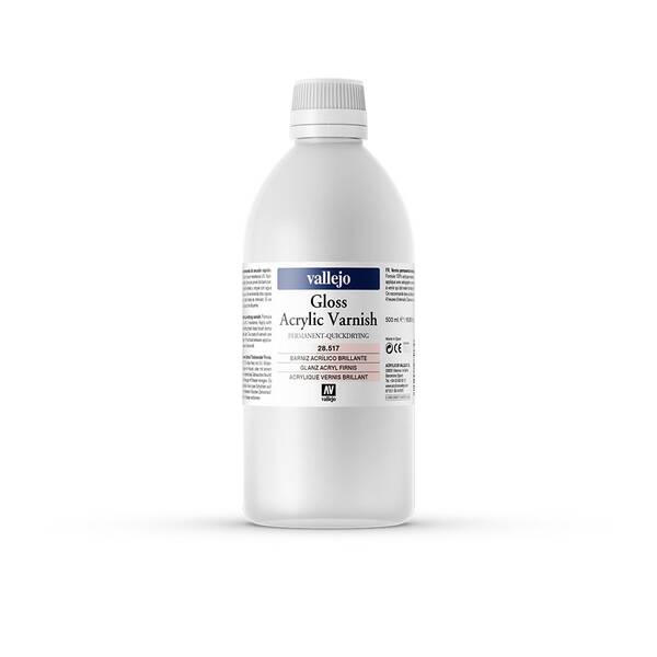 Vallejo Kalıcı Akrilik Vernik Parlak 500Ml 28.517 - 1