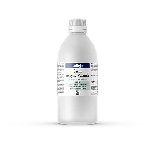 Vallejo Kalıcı Saten Vernik 500Ml 28.519 - 1