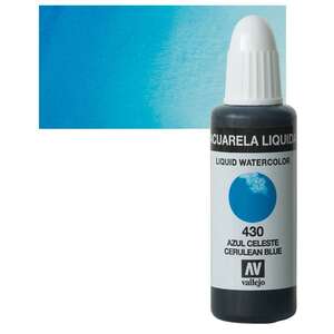 Vallejo Likit Suluboya 32Ml 430 Cerulean Blue - Vallejo