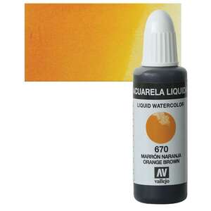 Vallejo Likit Suluboya 32Ml 670 Orange Brown - 1