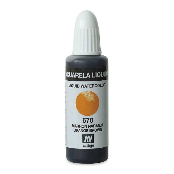 Vallejo Likit Suluboya 32Ml 670 Orange Brown - 3