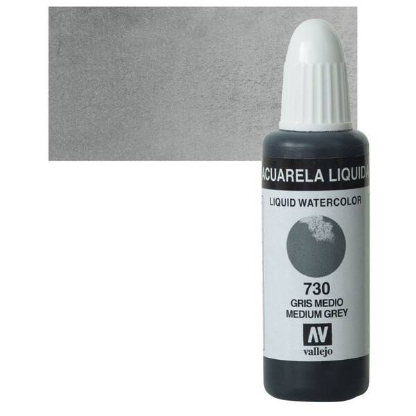 Vallejo Likit Suluboya 32Ml 730 Medium Grey - 1