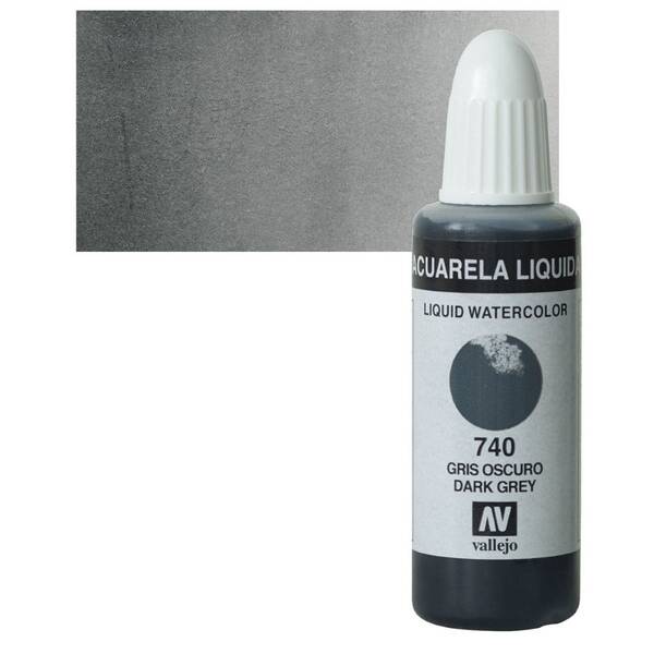 Vallejo Likit Suluboya 32Ml 740 Dark Grey - 1