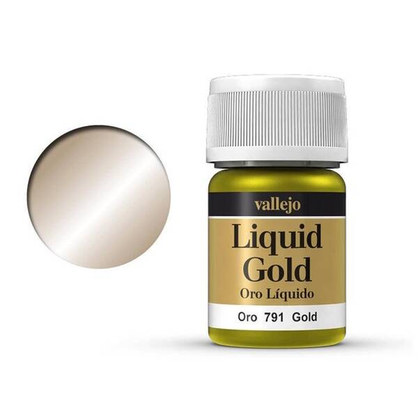 Vallejo Liquid Gold Alcohol Based 35Ml S1 70.791 Gold