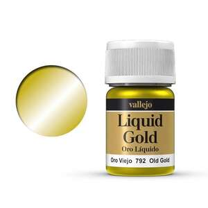 Vallejo - Vallejo Liquid Gold Alcohol Based 35Ml S1 70.792 Old Gold