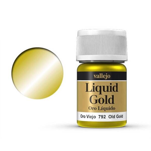 Vallejo Liquid Gold Alcohol Based 35Ml S1 70.792 Old Gold