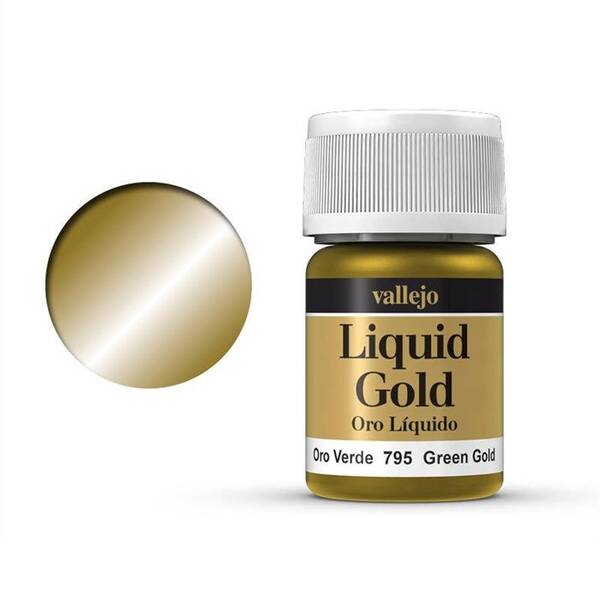 Vallejo Liquid Gold Alcohol Based 35Ml S1 70.795 Green Gold