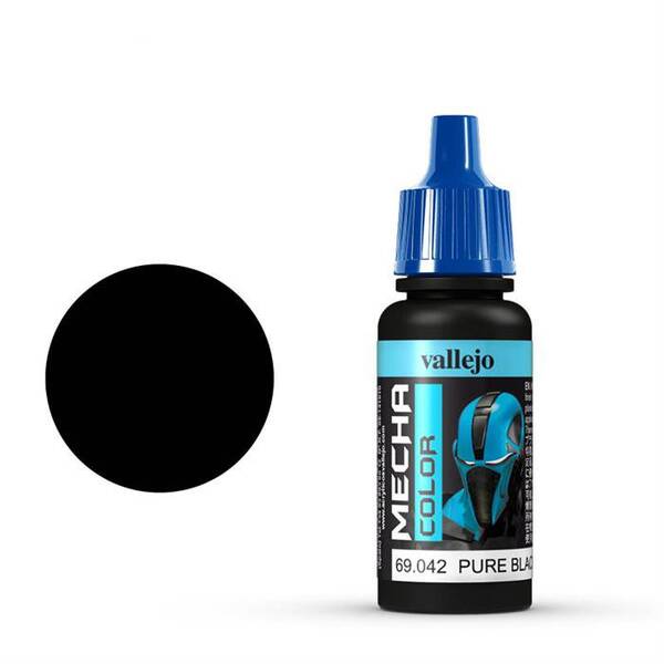 Vallejo Mecha Color 17Ml 69.042 Pure Black - 1