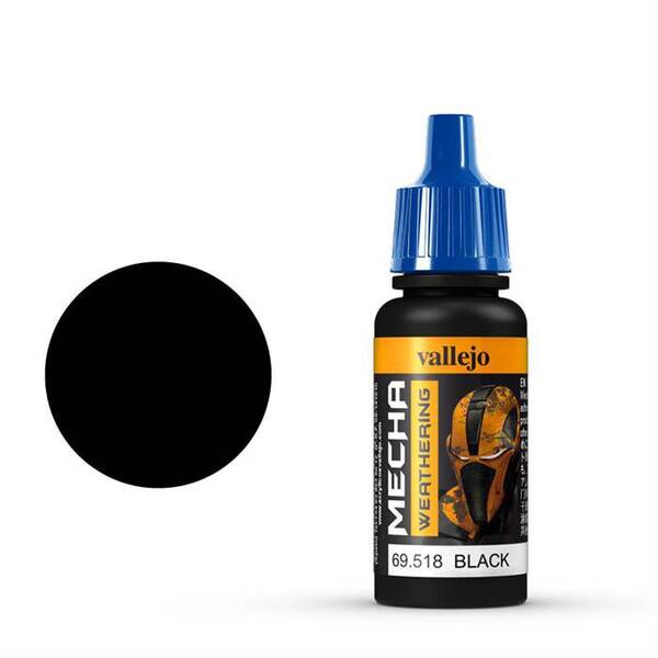 Vallejo Mecha Weathering 17Ml 69.518 Black Wash - 1