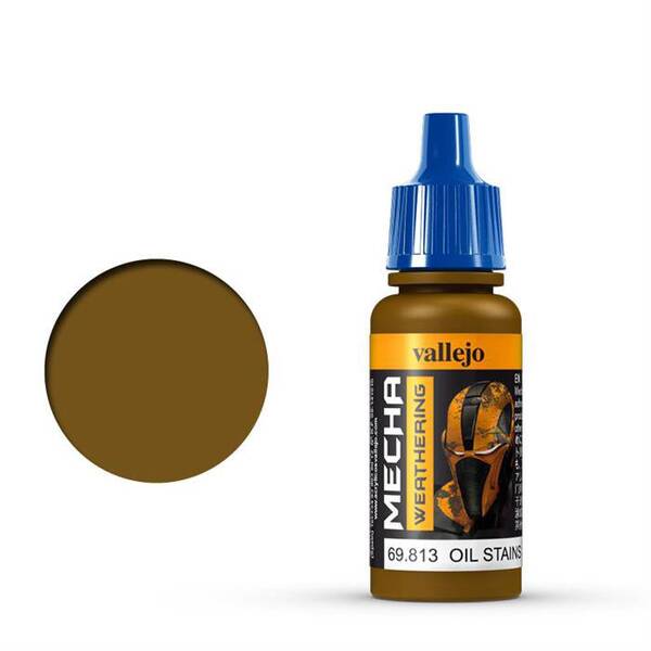 Vallejo Mecha Weathering 17Ml 69.813 Oil Stains (Gloss) - 1