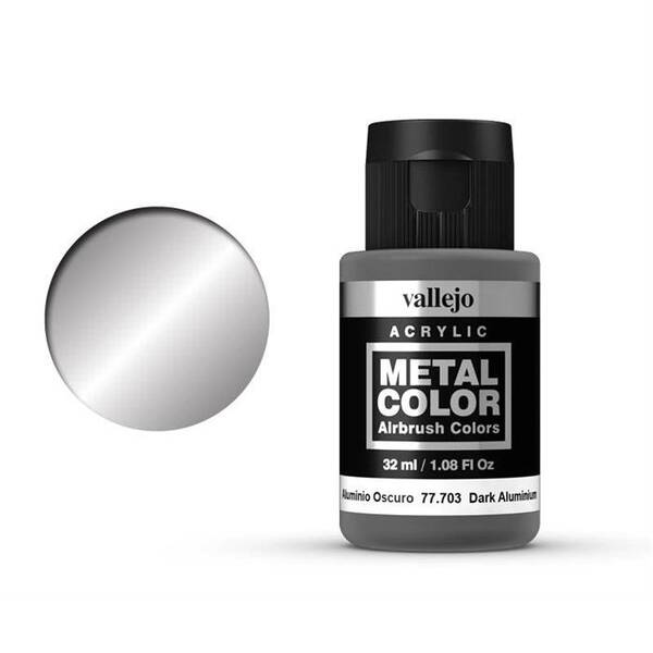 Vallejo Metal Color 32Ml 77.703 Dark Aluminium - 1