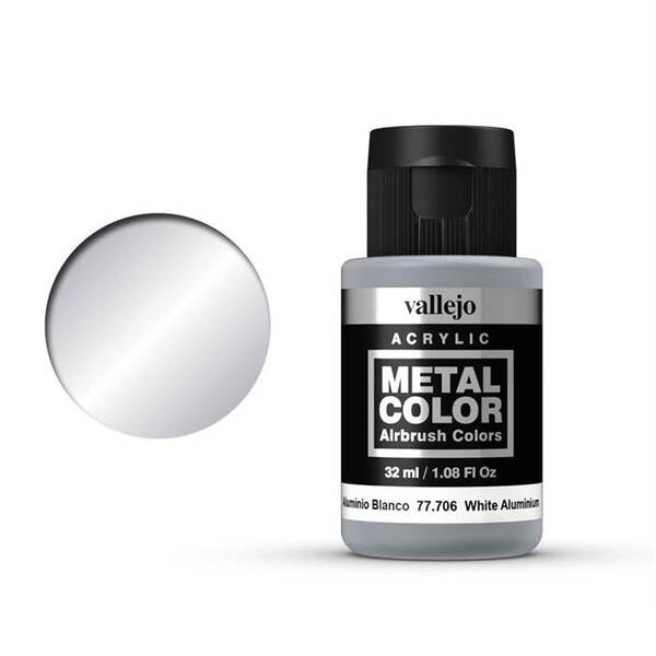 Vallejo Metal Color 32Ml 77.706 White Aluminium