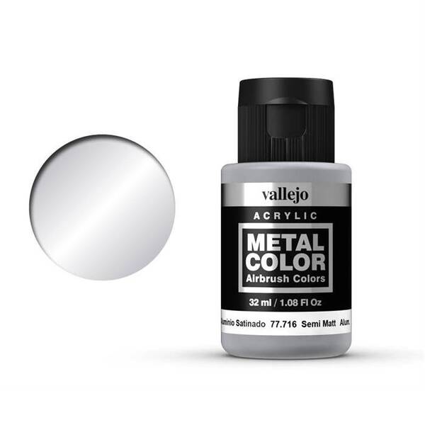 Vallejo Metal Color 32Ml 77.716 Semi Matt Aluminium