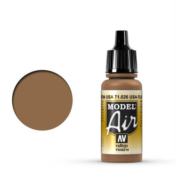 Vallejo Model Air 17Ml 71.026 US Flat Brown - 1