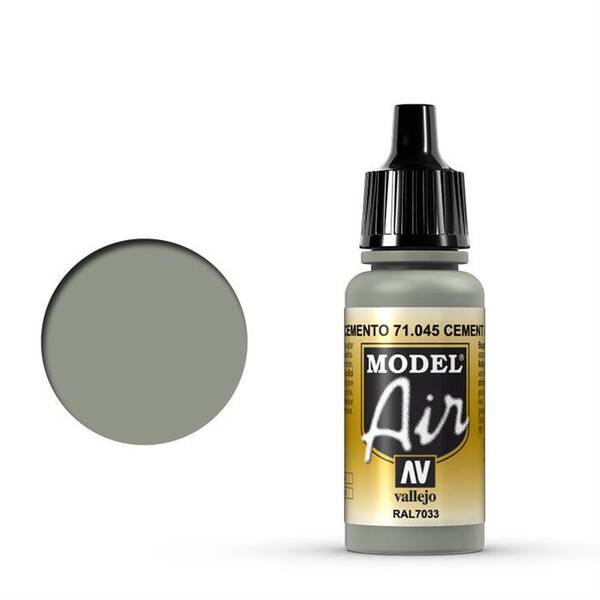 Vallejo Model Air 17Ml 71.045 Cement Grey - 1