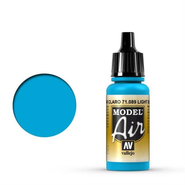 Vallejo Model Air 17Ml 71.089 Light Sea Blue - 1