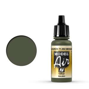 Vallejo - Vallejo Model Air 17Ml 71.092 Medium Olive