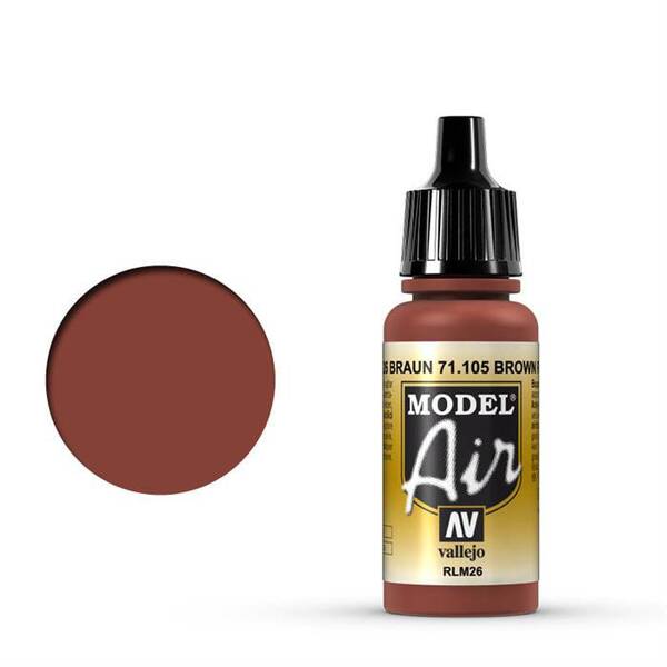 Vallejo Model Air 17Ml 71.105 Brown RLM26 - 1