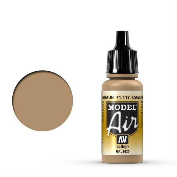 Vallejo Model Air 17Ml 71.117 Camouflage Brown - 1
