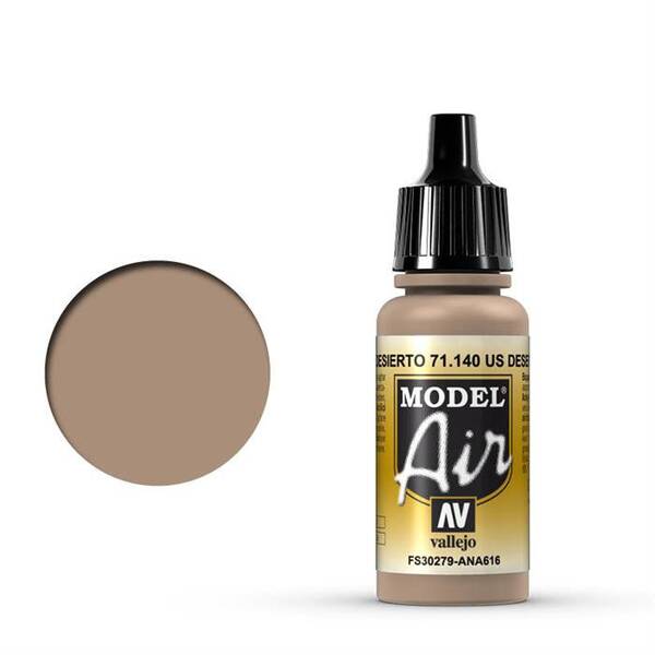 Vallejo Model Air 17Ml 71.140 US Desert Sand - 1