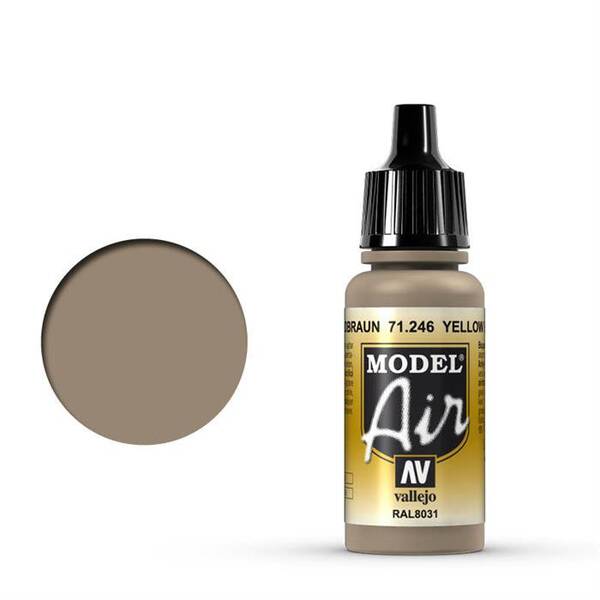 Vallejo Model Air 17Ml 71.246 Yellow Brown - 1