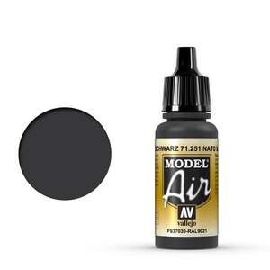 Vallejo - Vallejo Model Air 17Ml 71.251 Nato Black