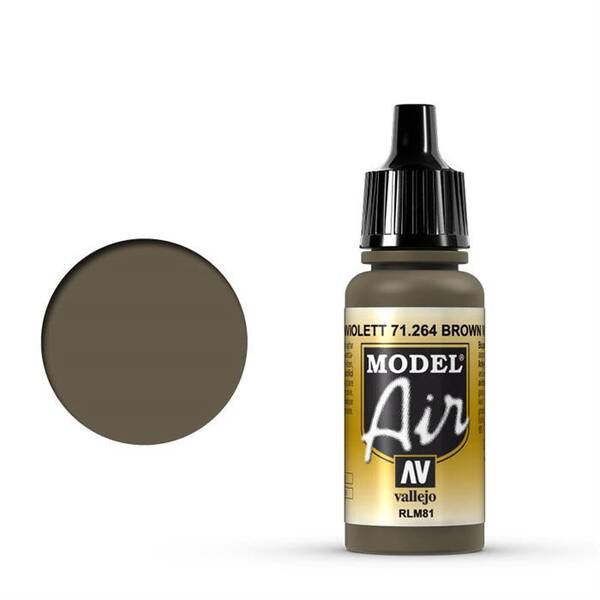 Vallejo Model Air 17Ml 71.264 Brown Violet RLM81 - 1