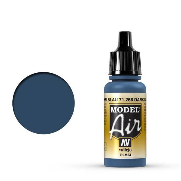 Vallejo Model Air 17Ml 71.266 Dark Blue RLM24 - 1