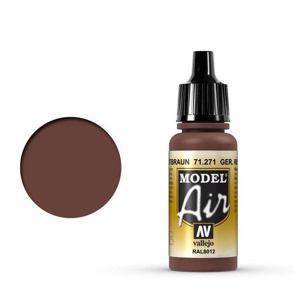 Vallejo Model Air 17Ml 71.271 German Red Brown - 1