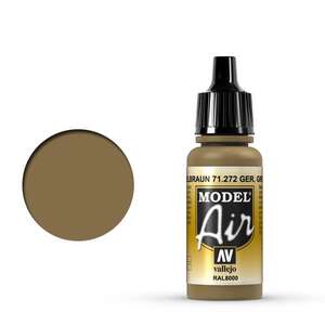 Vallejo - Vallejo Model Air 17Ml 71.272 German Yellow Brown