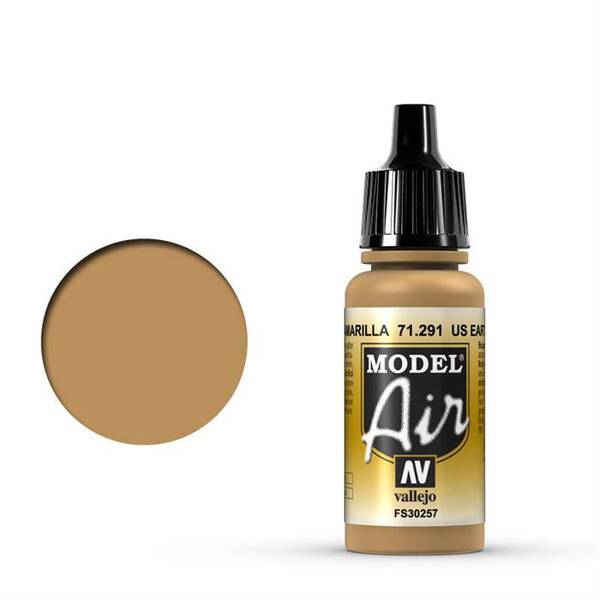 Vallejo Model Air 17Ml 71.291 US Earth Yellow - 1