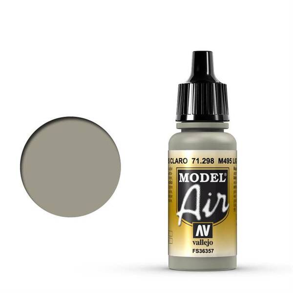 Vallejo Model Air 17Ml 71.298 M495 Light Gray - 1