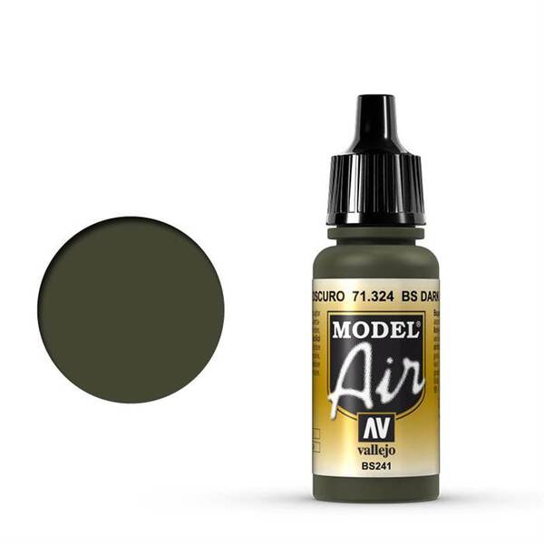 Vallejo Model Air 17Ml 71.324 BS Dark Green - 1