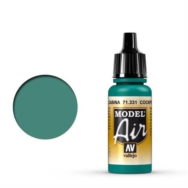 Vallejo Model Air 17Ml 71.331 Cockpit Emerald Green 