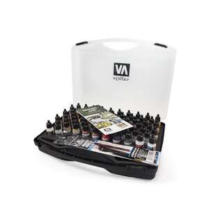 Vallejo Model Air Set:72 Units 17Ml+3 Brushes - 2